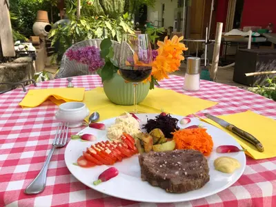 Nourriture dans la maison d'hôtes ou à proximité