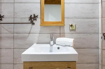 Salle de bains dans l'établissement Nouveau - LAlcôve du Schauenberg à 15mn de Colmar