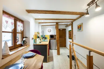 Cuisine ou kitchenette dans l'établissement Nouveau - LAlcôve du Schauenberg à 15mn de Colmar