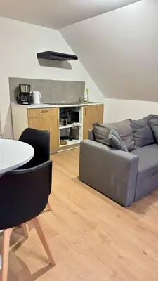 Cuisine ou kitchenette dans l'établissement Cosy 7 - Belfort centre