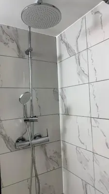 Salle de bains dans l'établissement Cosy 6 - Belfort centre