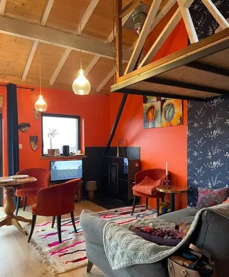 Coin salon dans l'établissement L'atelier du peintre