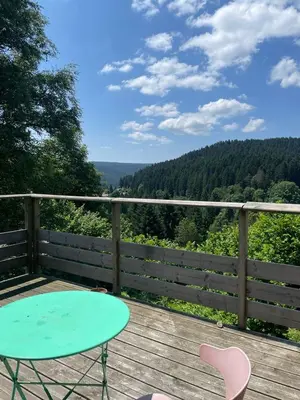 Paysage naturel près de le chalet