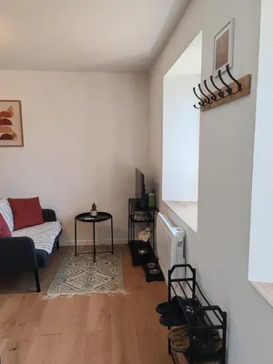 Télévision ou salle de divertissement dans l'établissement Cosy appartement calme et tout équipé idéal seul ou en couple