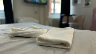 Un ou plusieurs lits dans un hébergement de l'établissement Studio Sinne Mulhouse