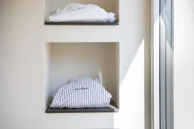 Un ou plusieurs lits dans un hébergement de l'établissement Gîte de Charme avec Spa - Design Moderne