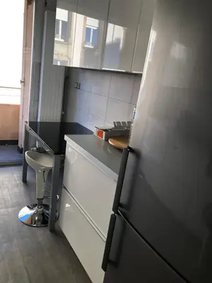 Cuisine ou kitchenette dans l'établissement Appartement moderne esprit loft avec balcon centre Colmar proche gare et Place Rapp