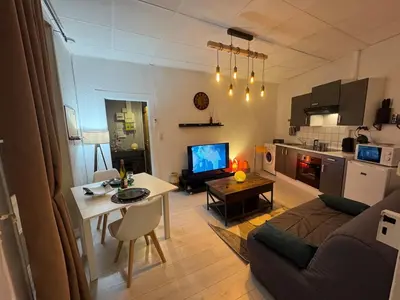 Cuisine ou kitchenette dans l'établissement Studio de la Doller