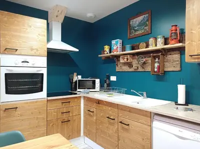 Cuisine ou kitchenette dans l'établissement La Filature