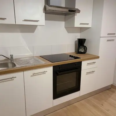 Cuisine ou kitchenette dans l'établissement Malbec - Mulhouse proche centre
