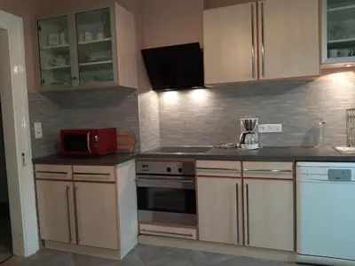 Cuisine ou kitchenette dans l'établissement Charmant gîte au pied des Vosges 4pers wifi