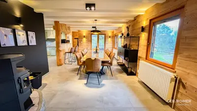 Coin salon dans l'établissement Chalet de la Mexel Gerardmer