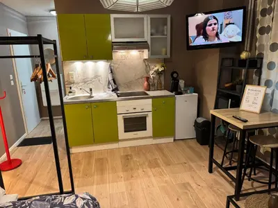 Cuisine ou kitchenette dans l'établissement Studio Mulhouse