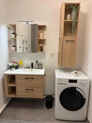 Salle de bains dans l'établissement Bright Apartment 5 min from BASEL with Balcony & Free Private Parking
