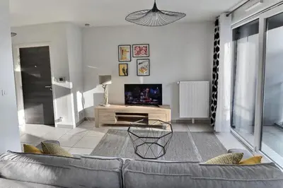 Coin salon dans l'établissement 50m2 côté Bâle parking inclus