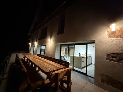 Balcon ou terrasse dans l'établissement Domaine Des Sources - SPA, Sauna, Games - 12 people