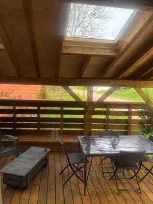 Balcon ou terrasse dans l'établissement Chez natalli