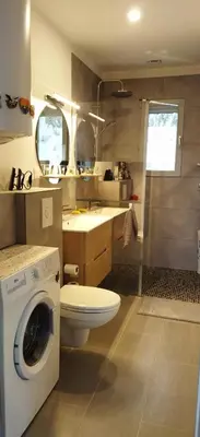Salle de bains dans l'établissement La Maisonnette