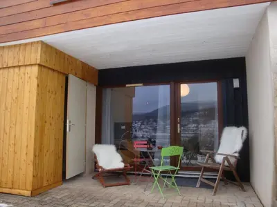 Vue générale sur la montagne ou vue sur la montagne depuis l'appartement