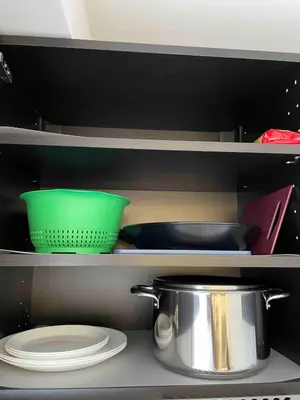 Cuisine ou kitchenette dans l'établissement MoonYellow - Basel - AirPort - HighQuality