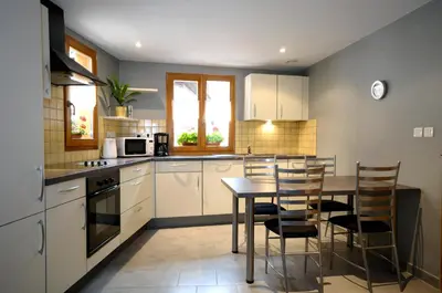 Cuisine ou kitchenette dans l'établissement Dans l'impasse