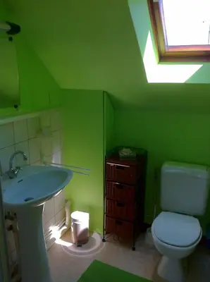 Salle de bains dans l'établissement Au cœur de l'Alsace