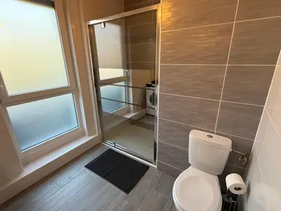 Salle de bains dans l'établissement Le Petit Maraîcher