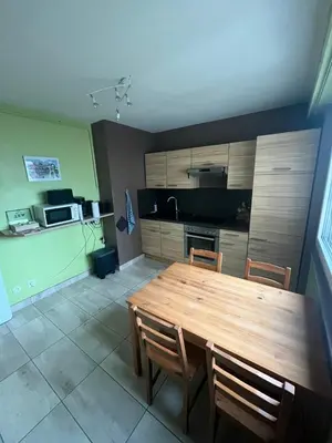 Cuisine ou kitchenette dans l'établissement Appartement centre Colmar tout confort