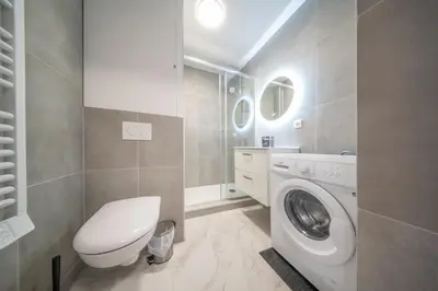 Salle de bains dans l'établissement Saint Fiacre 1er Etage 3 Pers Proche Gare