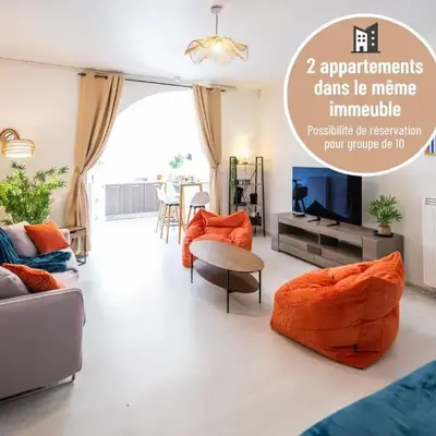 L'Océane - Parking gratuit - Netflix - Centre ville - 44 m2