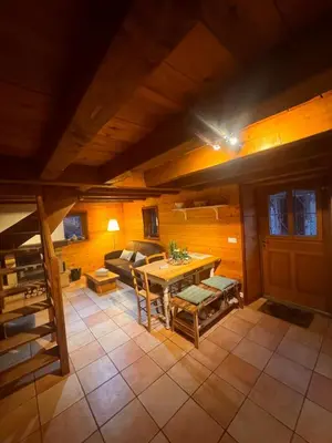 Coin salon dans l'établissement Cottage Saasberg