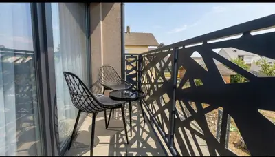 Balcon ou terrasse dans l'établissement Le Premium-Prestige Residence Euroairport