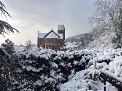L'établissement Maison alsacienne sur la route des vins en hiver