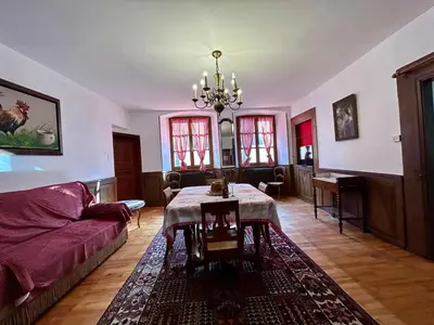Coin salon dans l'établissement Maison alsacienne sur la route des vins