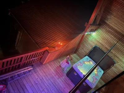 Balcon ou terrasse dans l'établissement Beautiful Loft with Jacuzzi