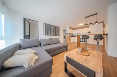 Coin salon dans l'établissement La Sainte Anne Appartement 4 Pers Hyper Centre