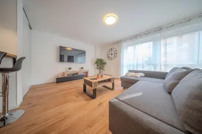 Télévision ou salle de divertissement dans l'établissement La Sainte Anne Appartement 4 Pers Hyper Centre