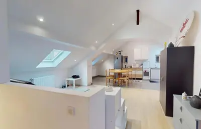 Cuisine ou kitchenette dans l'établissement Flat F2 51 meters close to Belfort city center