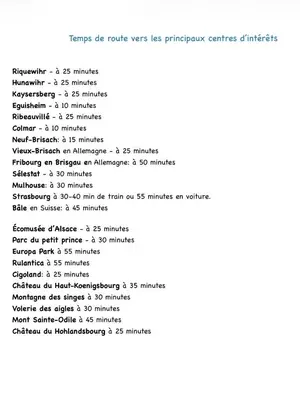 Plan de l'établissement L appart - à 10 min de Colmar - parking et garage gratuit - ascenseur & clim