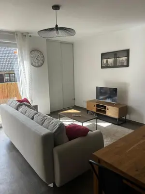 Télévision ou salle de divertissement dans l'établissement L appart - à 10 min de Colmar - parking et garage gratuit - ascenseur & clim
