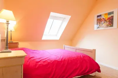 Un ou plusieurs lits dans un hébergement de l'établissement Doller Villa 4 stars Hot Tub Mountain Ski Ballon d'Alsace