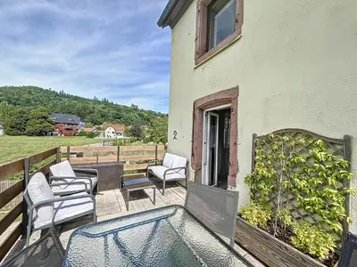 Vue générale sur la montagne ou vue sur la montagne depuis l'appartement