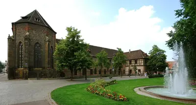 Jardin de l'établissement Colmar Historic Center - Alsacian Appartement PETITE VENISE 1 - BookingAlsace