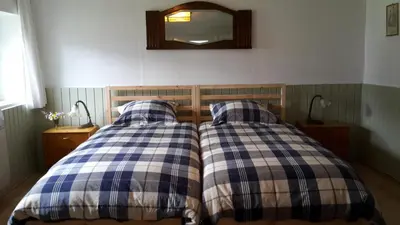 Un ou plusieurs lits dans un hébergement de l'établissement Chambre&Table d'hotes PtitMonde