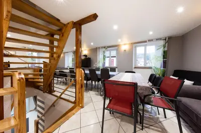 Coin salon dans l'établissement Le Domaine du Verger, Gîtes et SPA privé