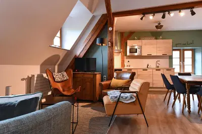 Cuisine ou kitchenette dans l'établissement Appartement Beraweka avec Parking, Climatisation et Salle de Sport