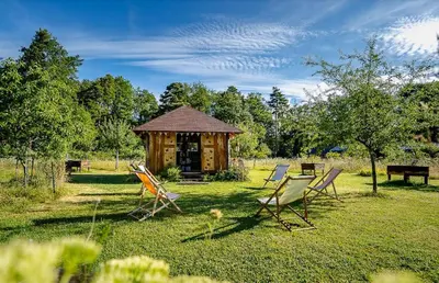 Jardin de l'établissement Camping Osenbach