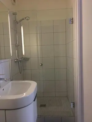 Salle de bains dans l'établissement Studio sur cour au coeur de Colmar