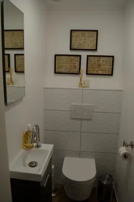 Salle de bains dans l'établissement Reflets Sur La Lauch appartements
