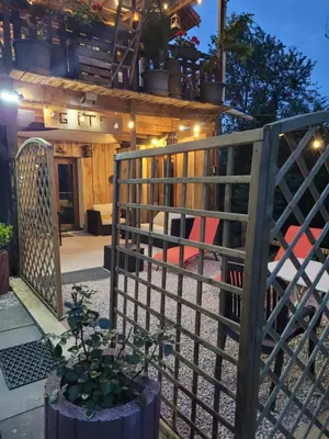 Balcon ou terrasse dans l'établissement Le Nid Du Caveau